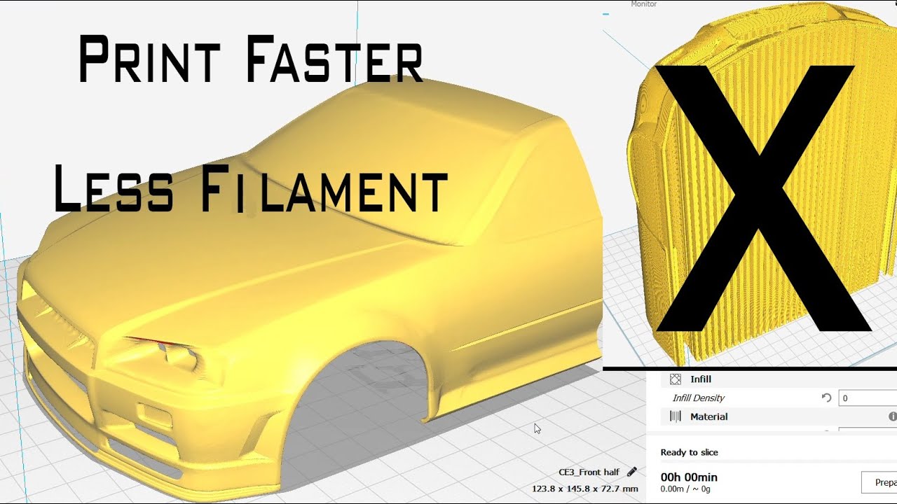 How to 3d print rc car body fast and with less support/Painting rc body/Scale Addiction