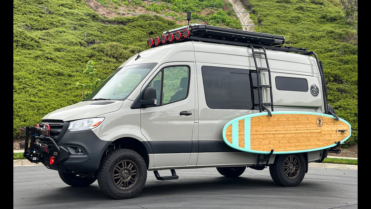 Ahoy Van 4x4 Sprinter Van layout and options walk around - seats 5 sleeps 5