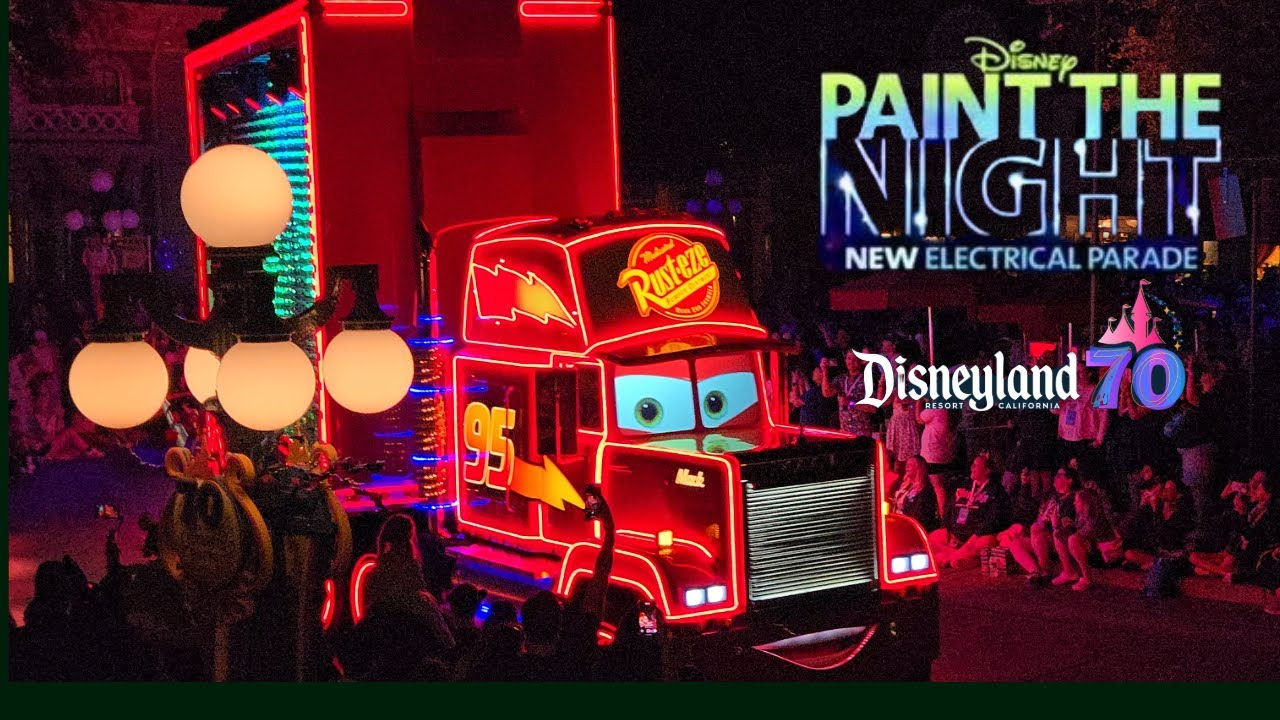 Paint the Night Parade RETURNS to Disneyland  for the 70th Anniversary! POV 4K