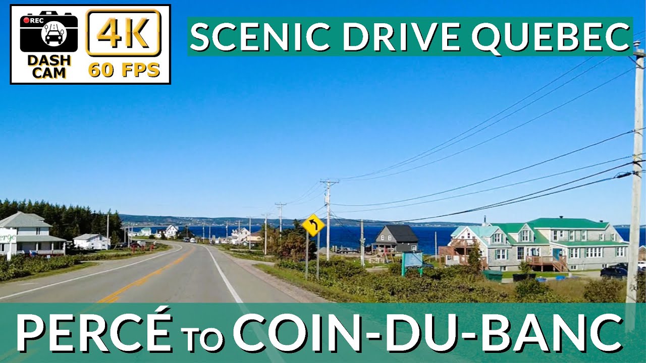 🚗 Stunning Route 132 Drive | Perc&eacute; to Cap Coin-du-Banc, Quebec in 4K 🌊✨