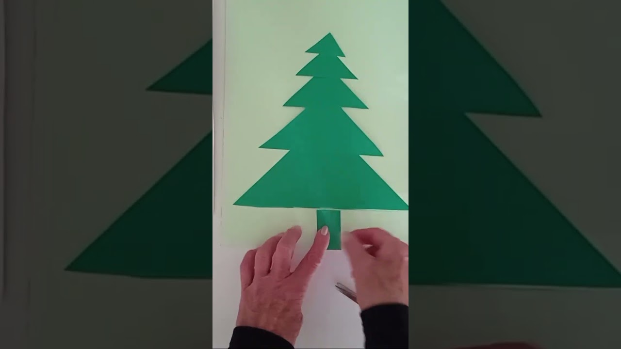 🎄Create a Stunning Paper Christmas Tree with Juf Tineke 🌟Easy DIY Craft for Kids & Families!