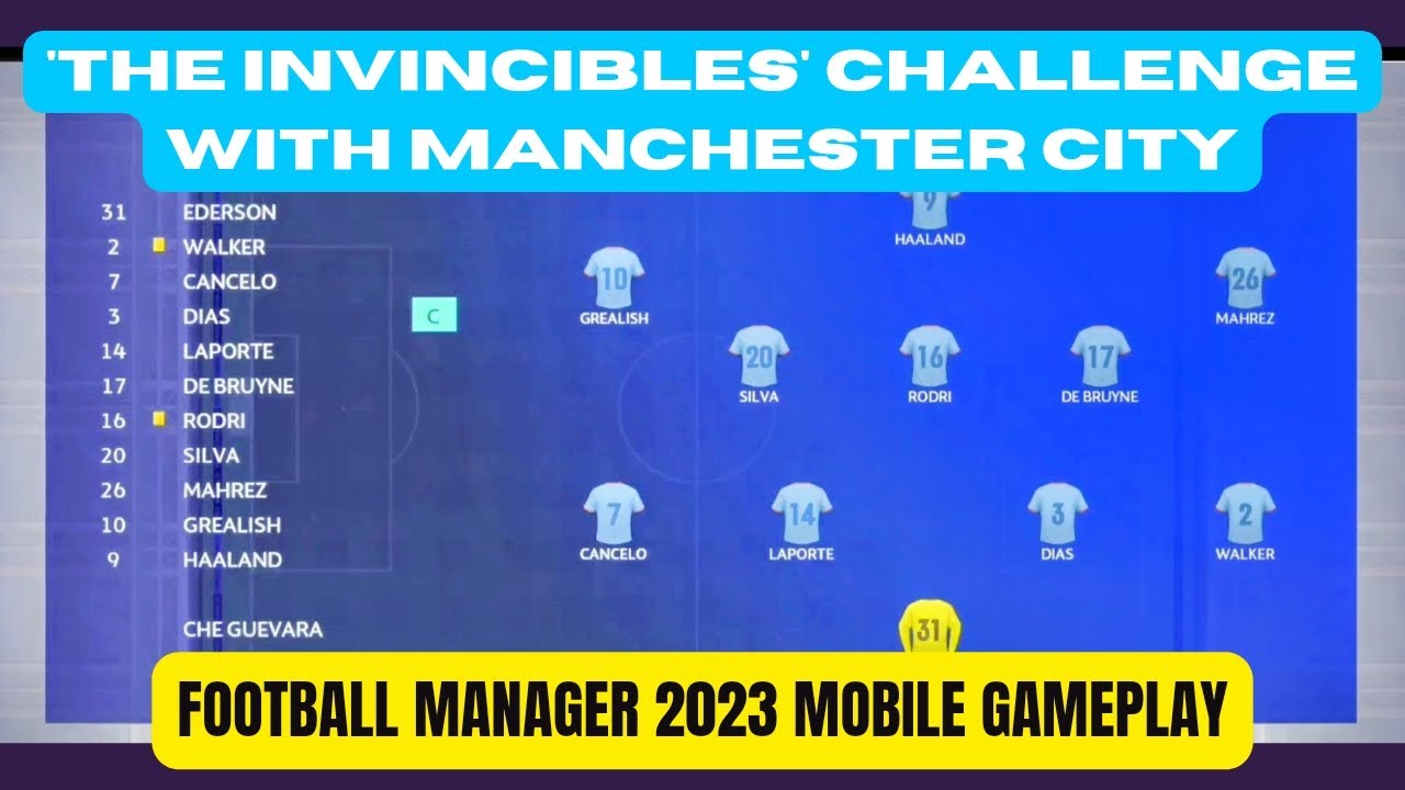 #FM23 Invincibles Challenge with Manchester City | Gameplay | Football Manager 2023 Mobile