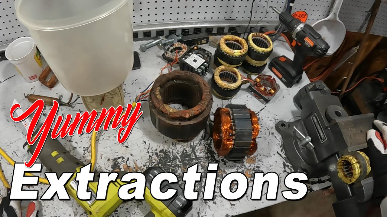 Pulling Copper from Electric Motors | Some can be a Pain!