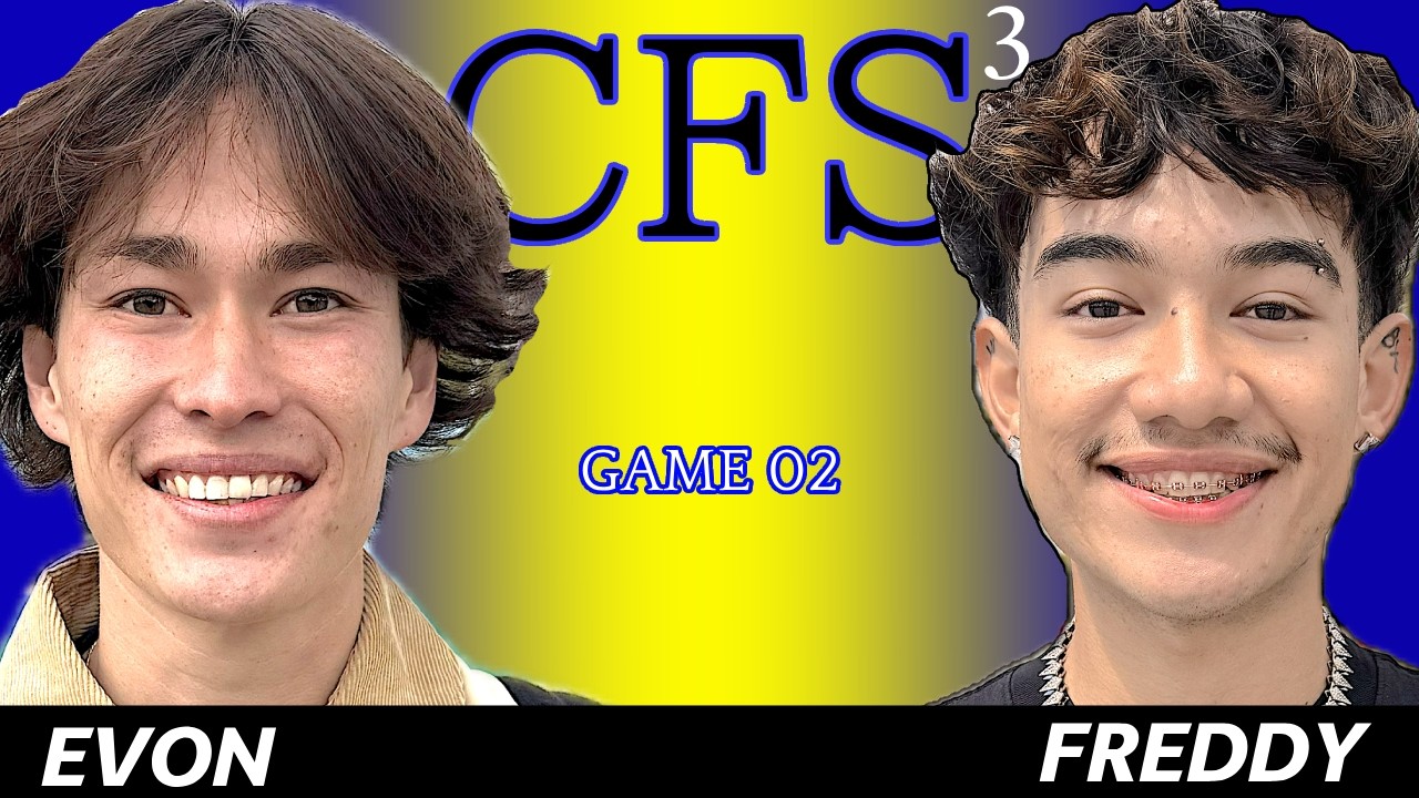 WINNERS ROUND 1: Evon Martinez vs Freddy Sanchez - Competitive Flatground Skateboarding 3 Game 02