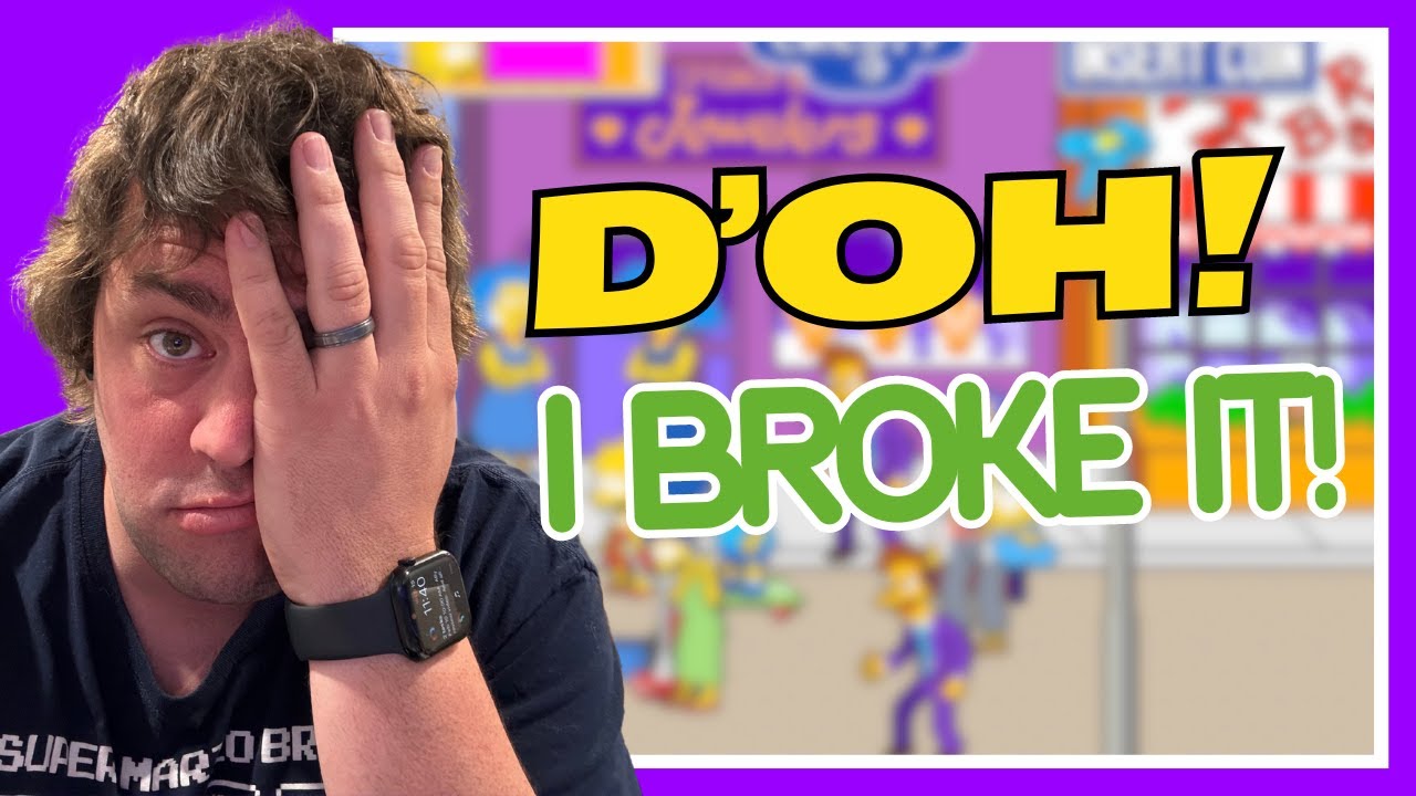 D'OH! I Broke My Simpsons Arcade Machine!
