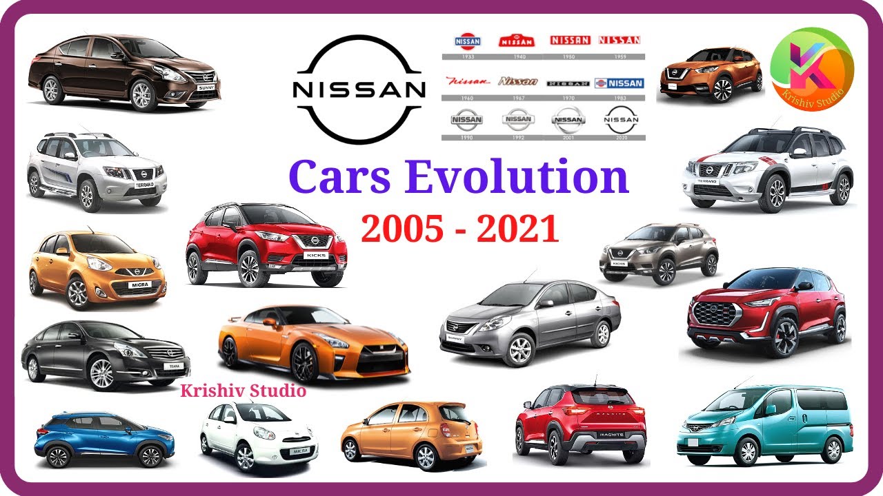 Nissan Cars Evolution 2005 - 2021 in India # Krishiv Studio