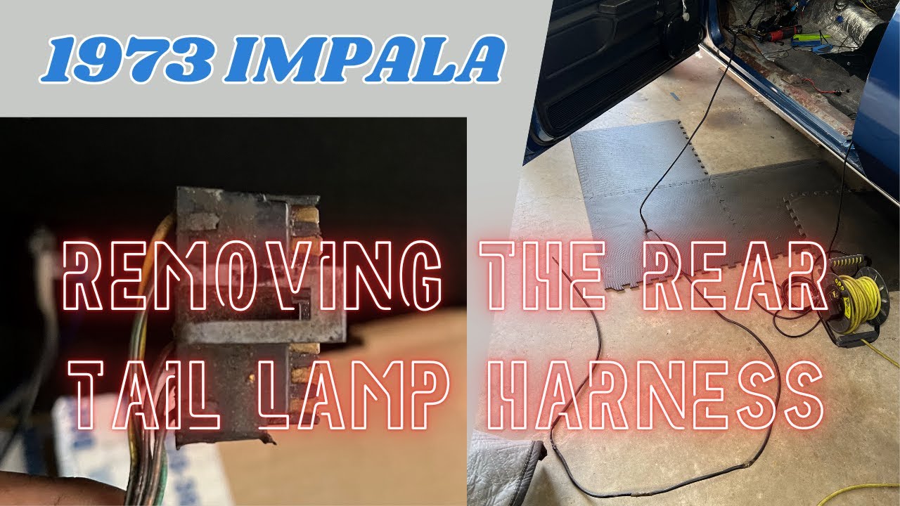 Снятие жгута проводов заднего фонаря — проект электропроводки Impala 1973 года