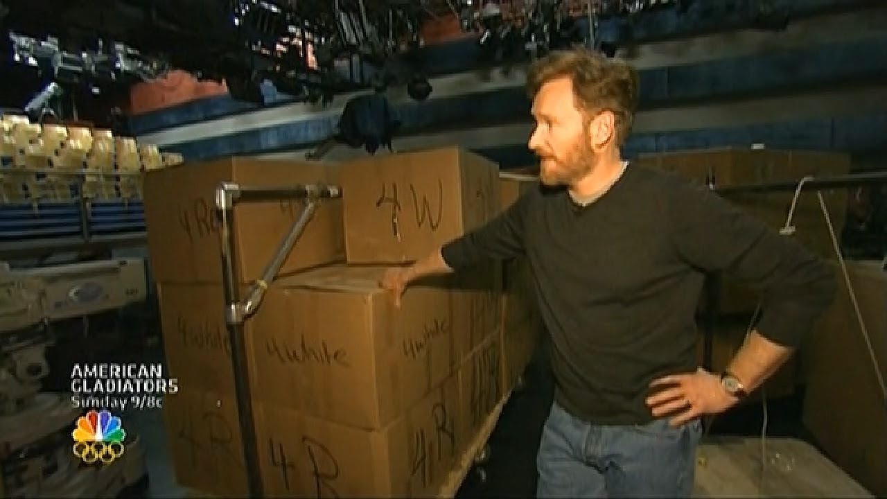 Late Night 'Conan Visits Studio (Writer's Strike #2)  1/3/08