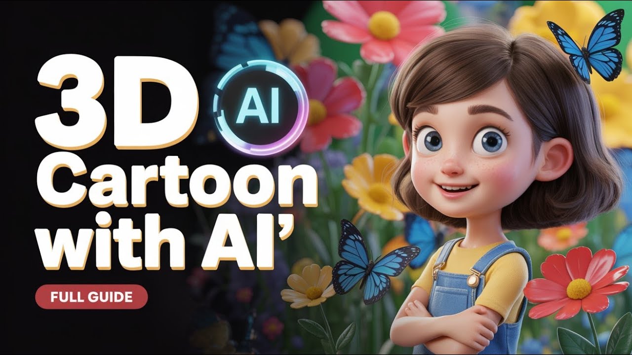 Создавайте 3D-мультфильмы в стиле Pixar с помощью ИИ | Пошаговое руководство