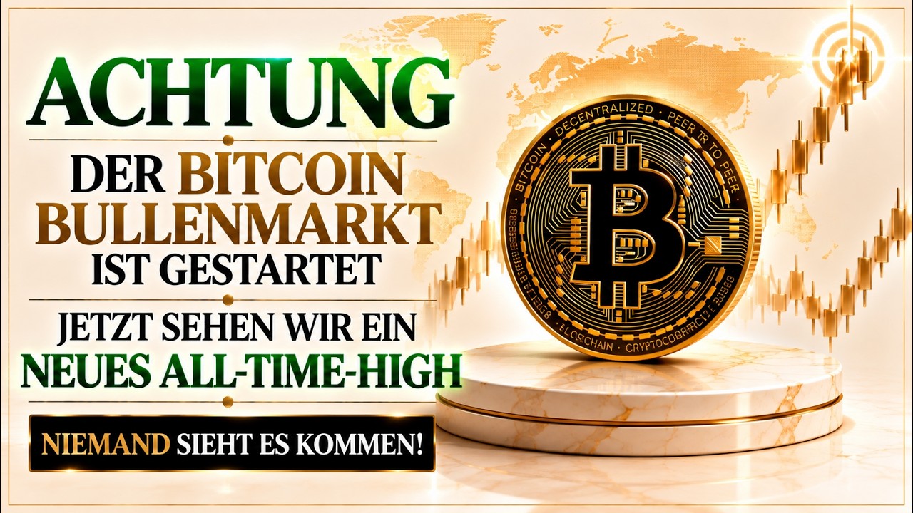 BITCOIN - ACHTUNG DER BITCOIN BULLENMARKT IST GESTARTET !JETZT SEHEN WIR EIN NEUES ALL-TIME-HIGH !