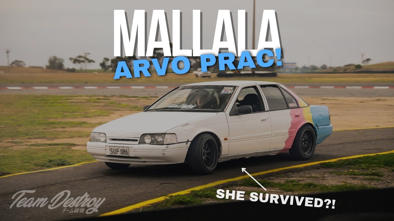 14 year old drifts MALLALA MOTORSPORT PARK!