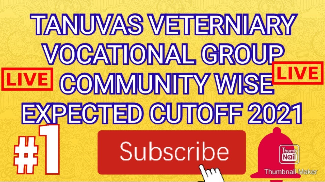 💯TANUVAS VETERNIARY VOCATIONAL COMMUNITY WISE SEATS MATRIX 💯 2021 ALL MUST WATCH