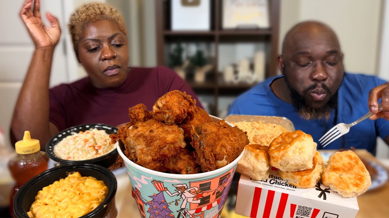 Pregnant Mom of 5 Trying to Stay Strong | KFC Mukbang
