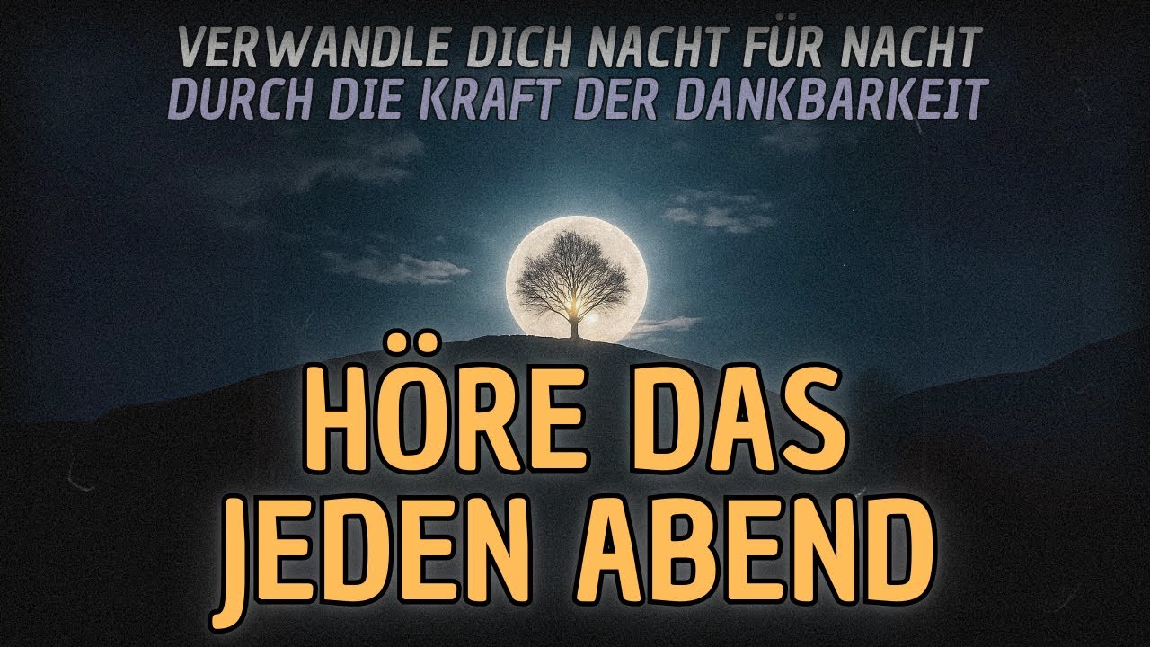 Dein Unterbewusstsein wird mit Dankbarkeit erf&uuml;llt &ndash; H&ouml;re das jeden Abend, um dankbar aufzuwachen!