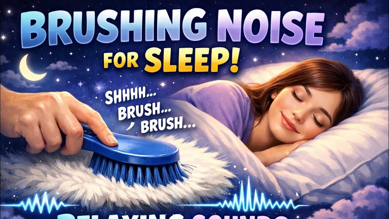 Brushing White Noise for Deep Sleep | Black Screen