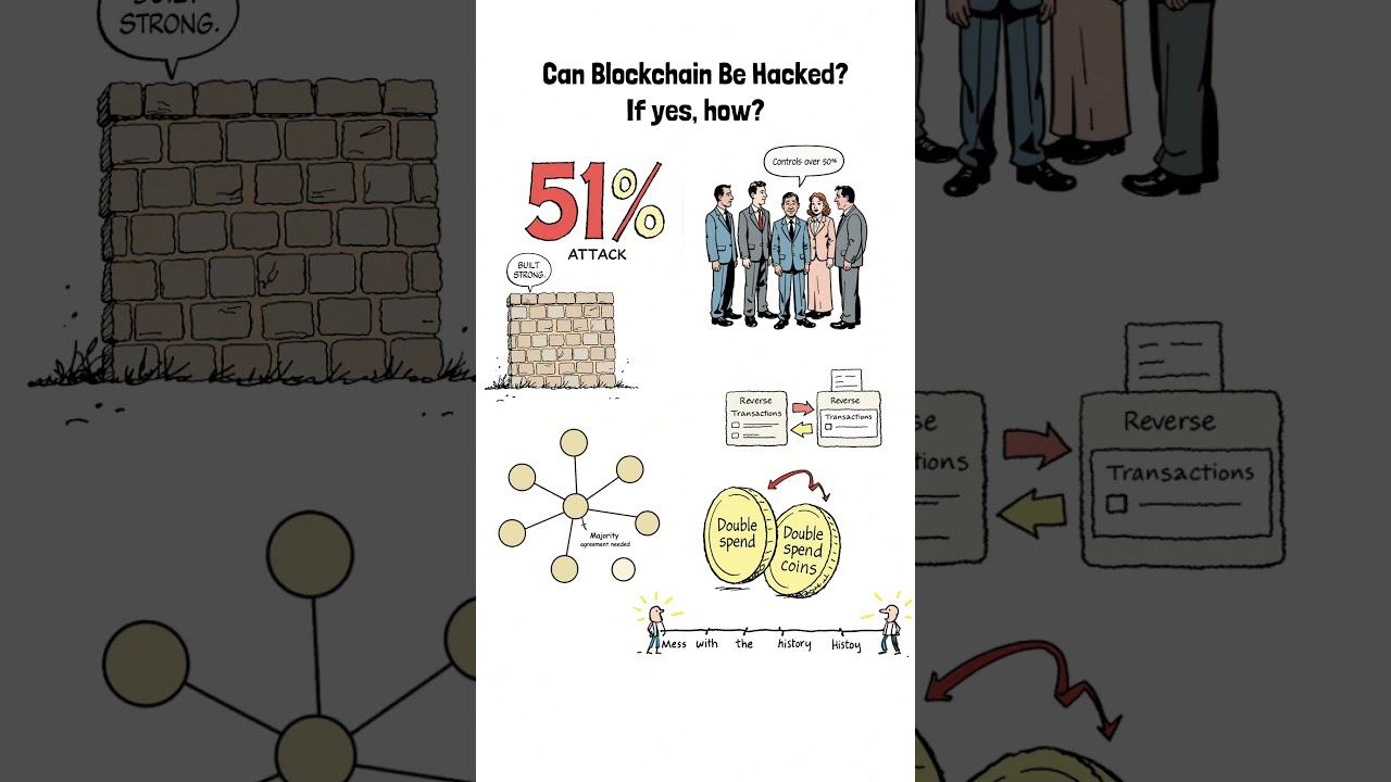 Can Blockchain Be Hacked? If Yes, How? Find Out The Possibility! #cryptoeducation #blockchain