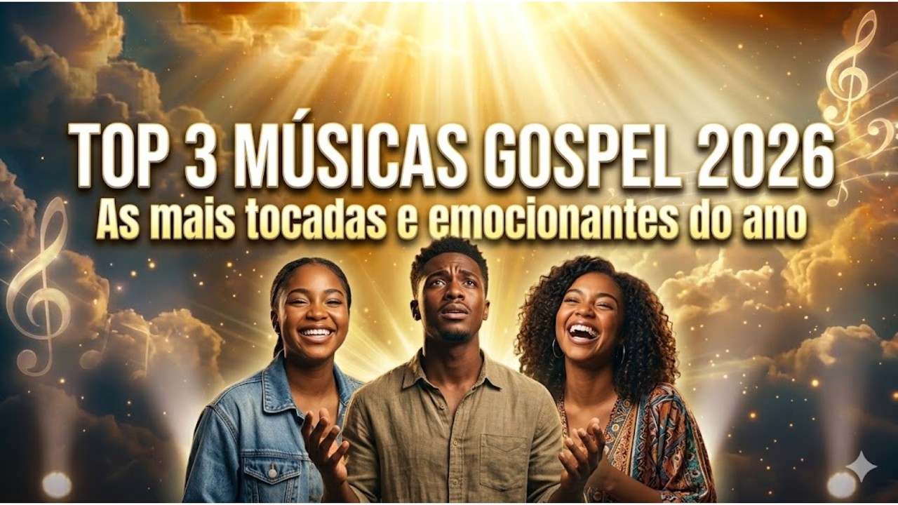 As 3 melhores musicas gospel de 2026 / Sinta a presença de Deus em sua vida.