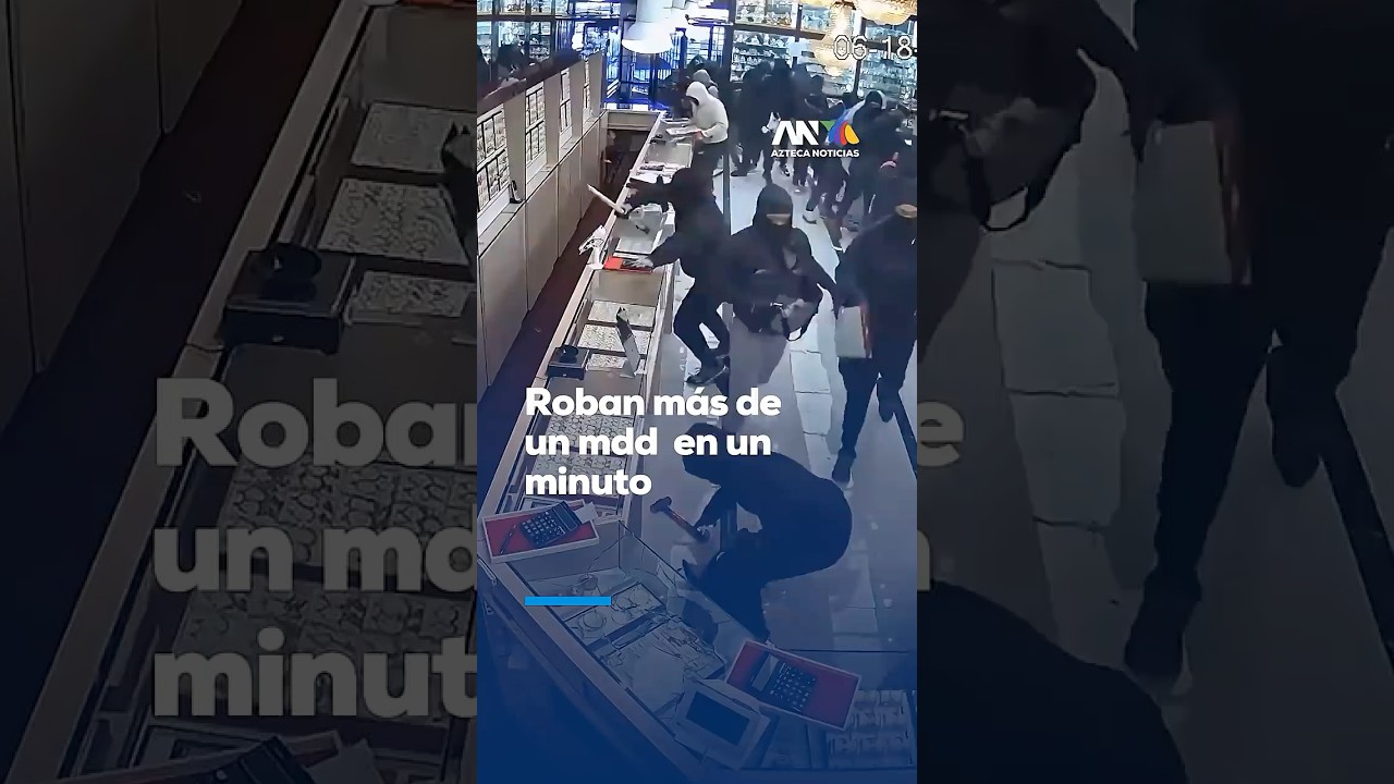 ¡ROBO MILLONARIO EN SEGUNDOS! | 24 sujetos robaron una joyería en California, Estados Unidos