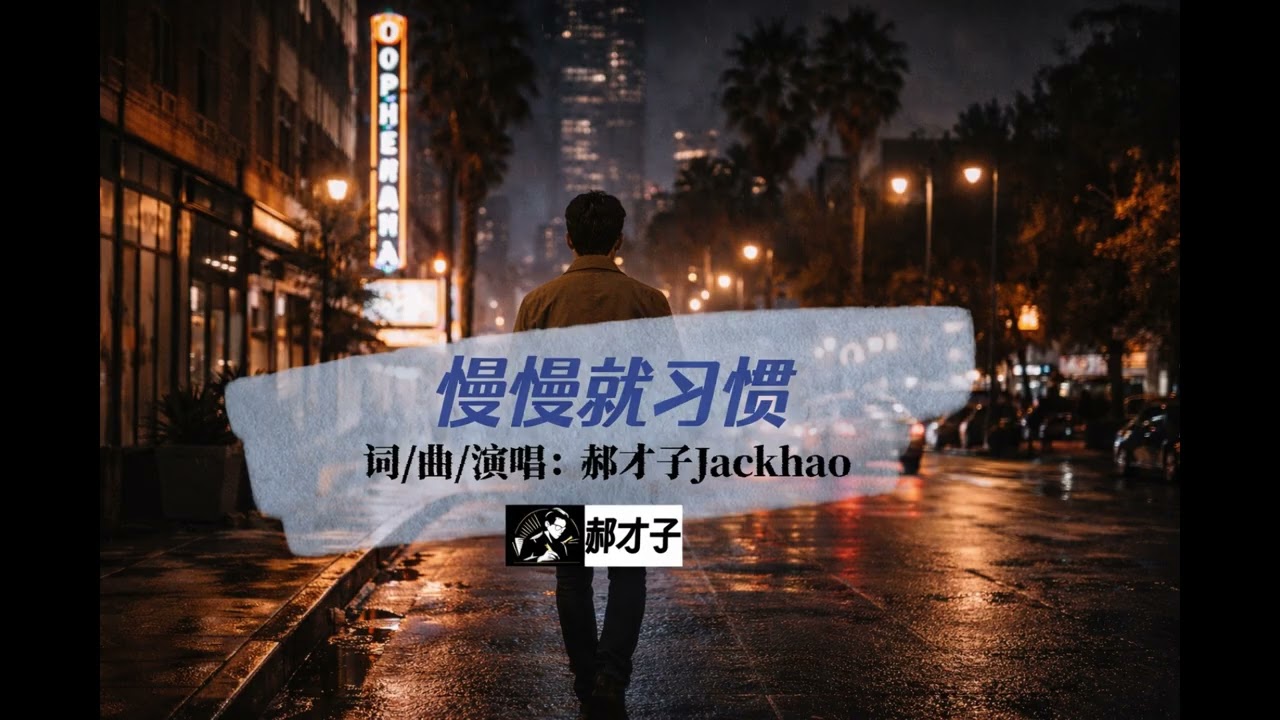《慢慢就习惯》｜郝才子 Jack Hao｜完整版 Official Audio