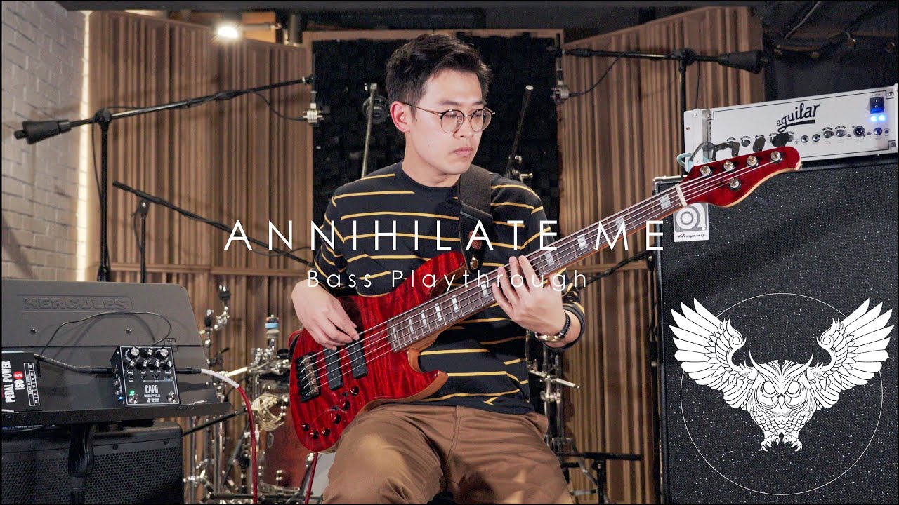 The Ancient Mental - Annihilate Me Bass PlayThrough // Devon J5 Modern 24 // Instrumental Prog Metal