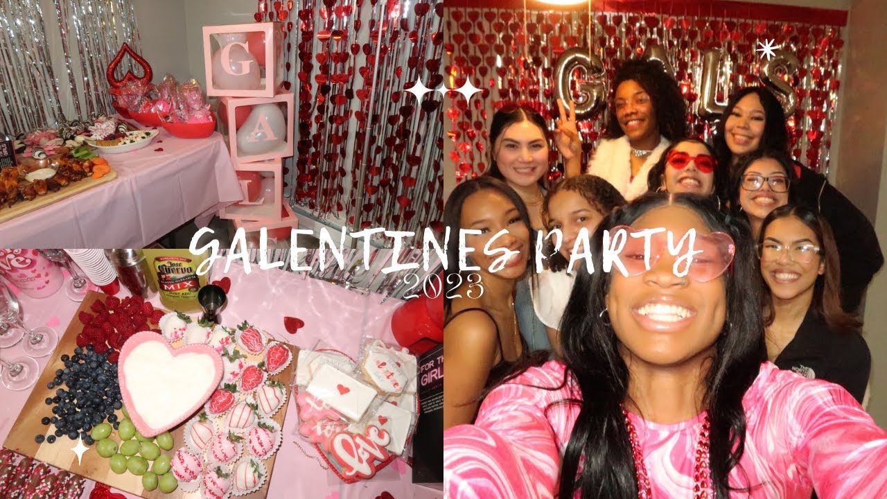 galentines day party prep , decor, setup + more!💌🥂💕