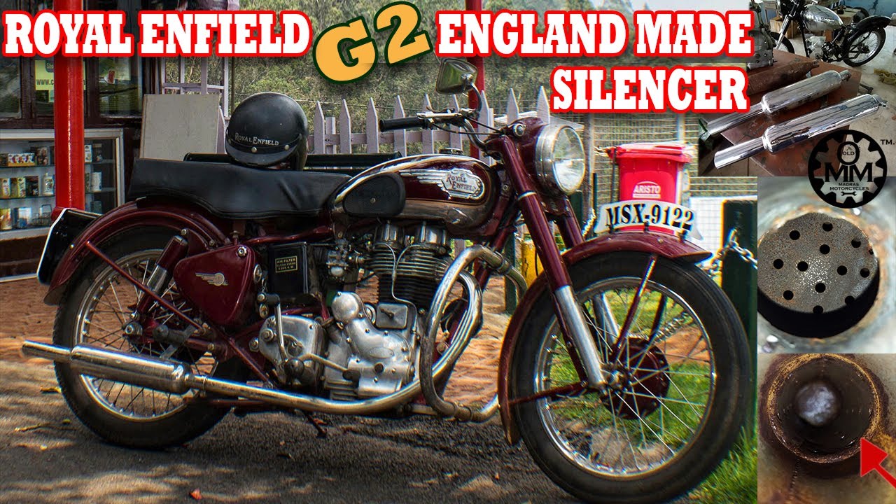 ORIGINAL MADE IN ENGLAND ROYAL ENFIELD G2 SILENCER