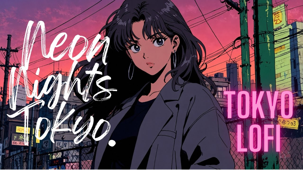 Neon Alley Lofi Mix | Tokyo Backstreets Playlist | Chill Urban Beats BGM for Study Work Sleep.