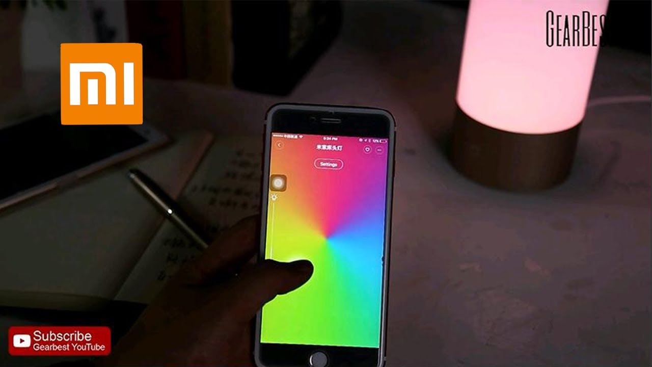 Xiaomi Mijia Bedside Lamp Bluetooth Control WiFi  - Gearbest.com