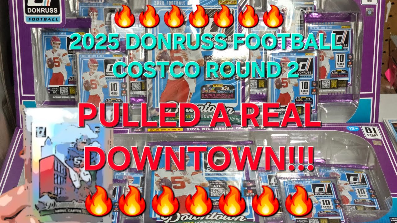 2025 Donruss Football Costco Box! Pulled My 1st REAL Rookie Downtown🔥🔥🔥
