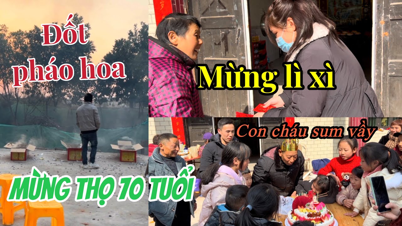 Tết nông thôn Giang Tây Trung Quốc chưa hết mà cỗ bàn triền miên - Mừng thọ chú 70 tuổi