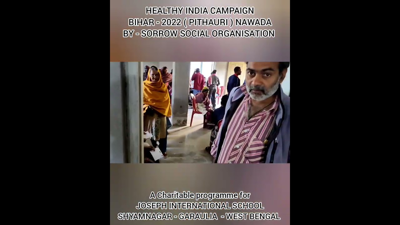 HEALTHY INDIA CAMPAIGN BY:-) SORROW SOCIAL ORGANISATION www.sorrowsocialorganisation.com