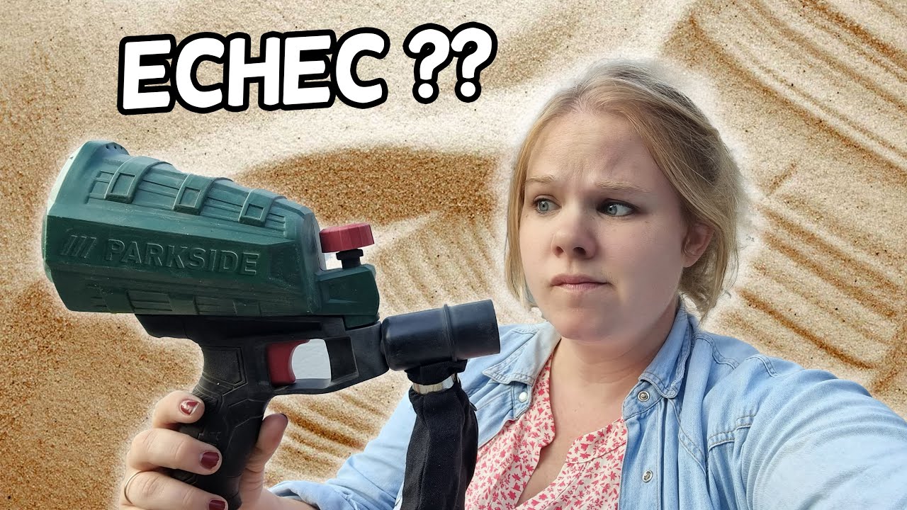Sablage d'une barrière en métal avec le pistolet sableur PARKSIDE