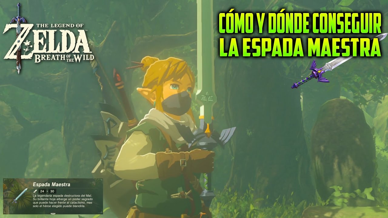 CÓMO Y DÓNDE CONSEGUIR LA ESPADA MAESTRA 😍 DE LINK | LEGEND OF ZELDA: BREATH OF THE WILD