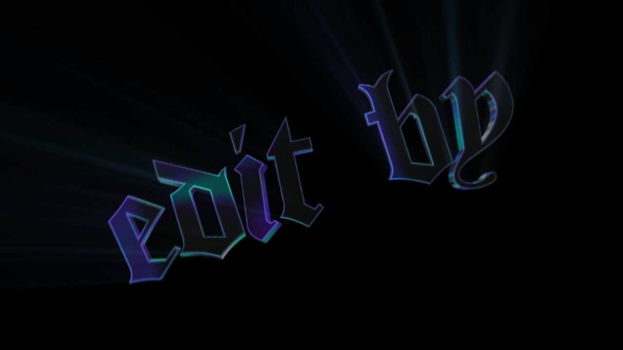 {Free Ident Template} How To Make This INSANE 3D Ident