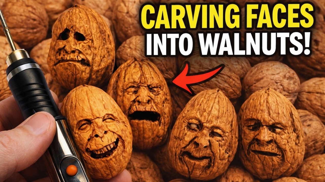 Easy Walnut Carving: Sculpting Realistic Faces for Beginners (Step-by-Step)
