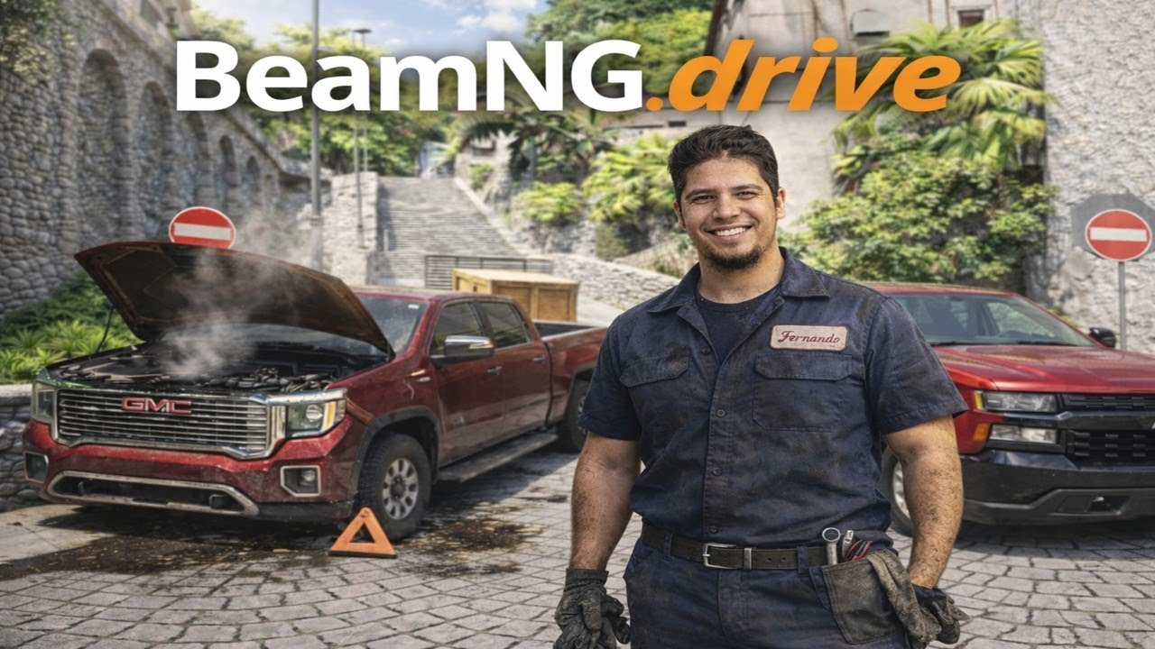 Primer viaje por Italia en BeamNG… Se me dañan los Carros - Gameplay en Español