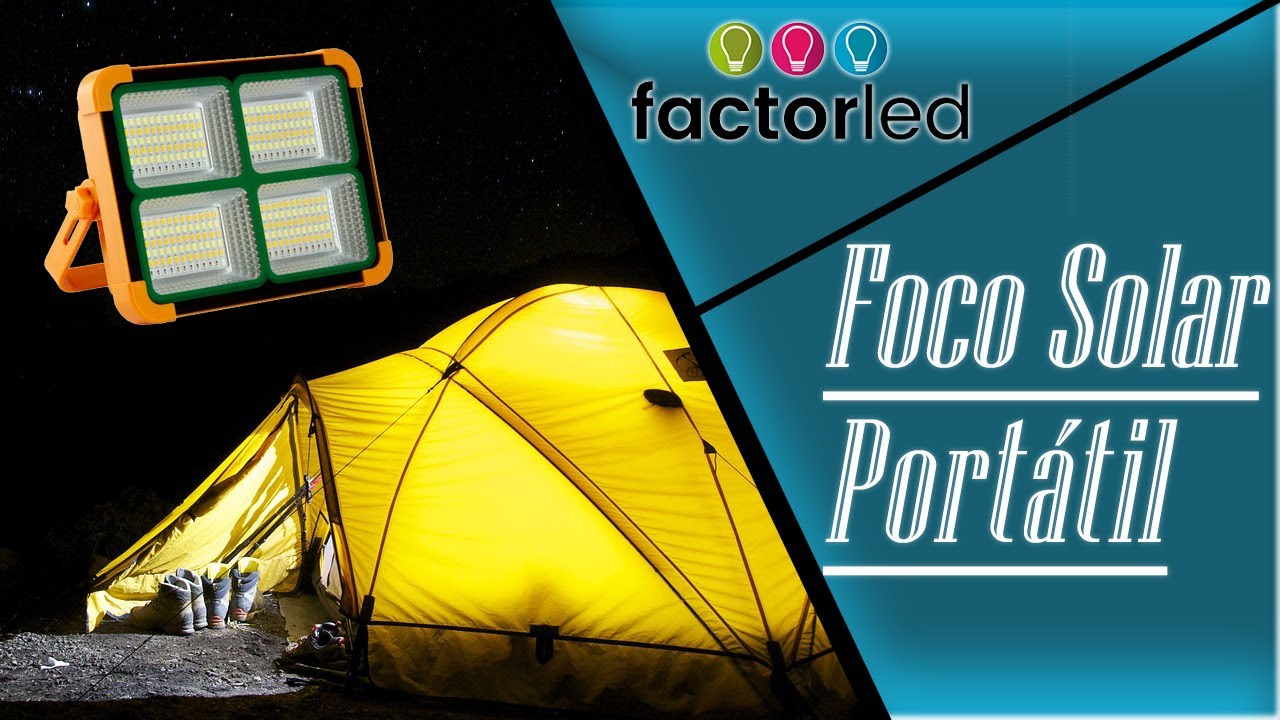 🔆 Foco Solar Portátil 200W 【 Métodos de carga y características】