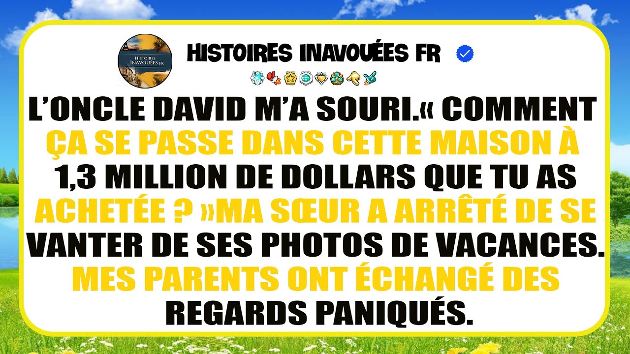 Lors D’une Réunion De Famille, On Parle De Ma Maison À 1,3 M$ Et Mes Parents Se Taisent…