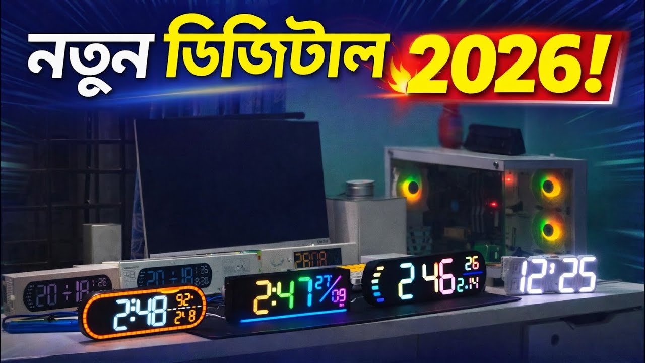 ২০২৬ সালের নতুন চাইনিজ ডিজিটাল ক্লক 🔥 এখন Ashik Digital এ | রুমকে বানাবে প্রিমিয়াম