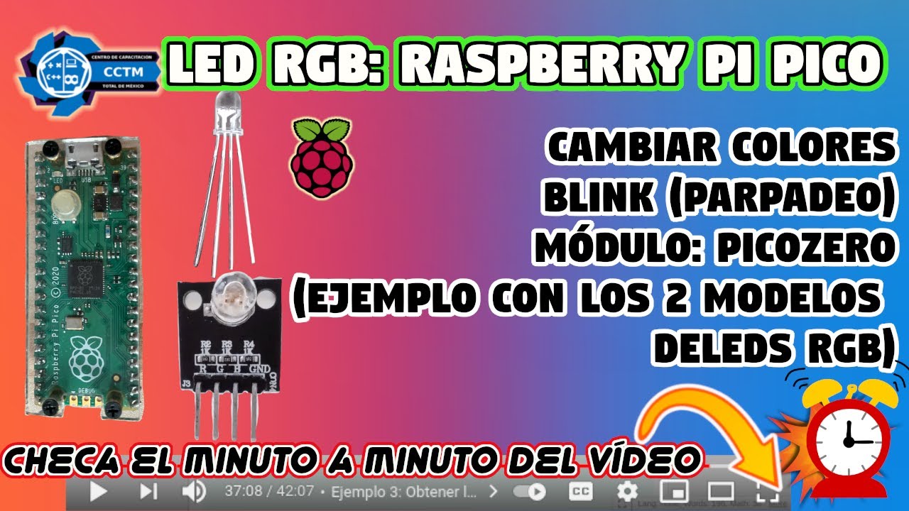 💡 +🐍 Fijar y Cambiar colores | Parpadeo (Blinking) | Picozero en LED RGB | Raspberry Pi Pico