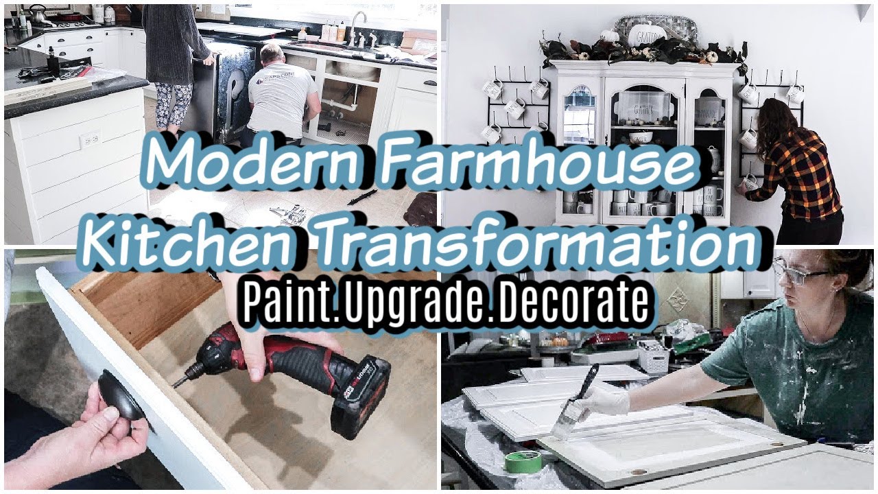 Farmhouse Kitchen Updates Extreme Clean With Me 2020 DIY Budget Kitchen Transformation Makeover