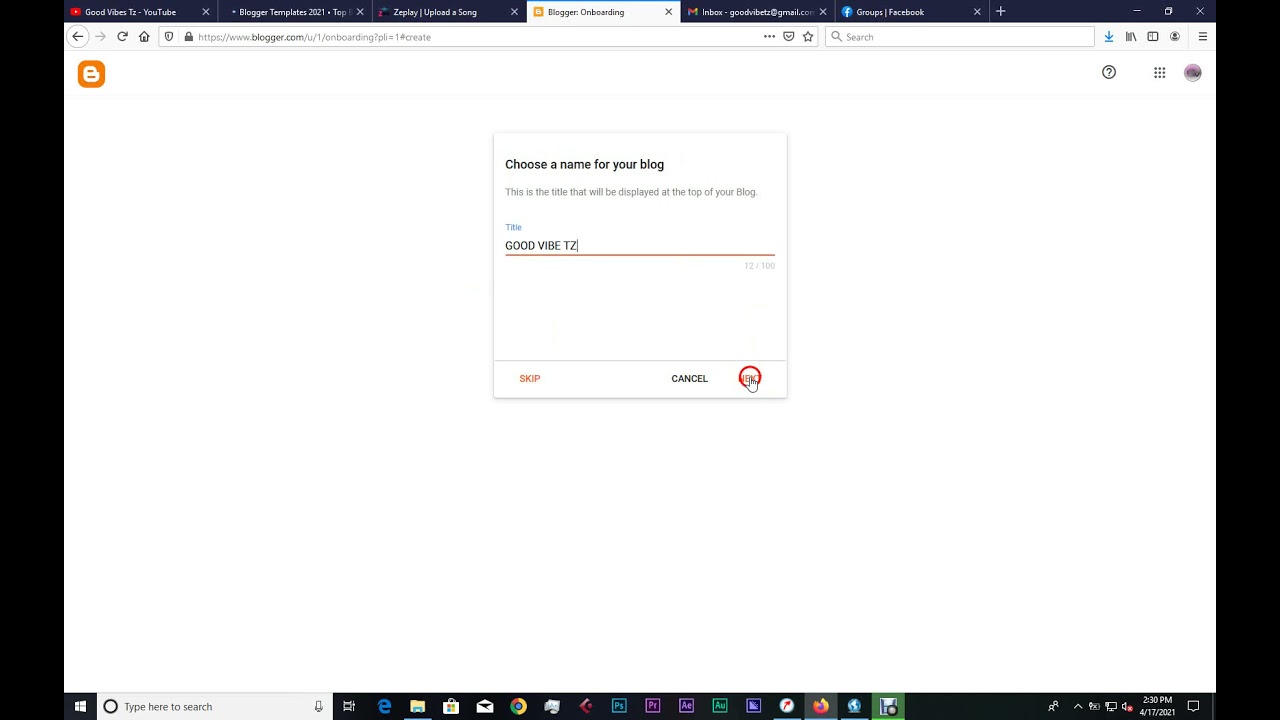 JINSI YA KUTENGENEZA BLOG NA WEBSITE BURE HATUA YA 1 HOW TO CREATER BLOG OR WEBSIT FREE