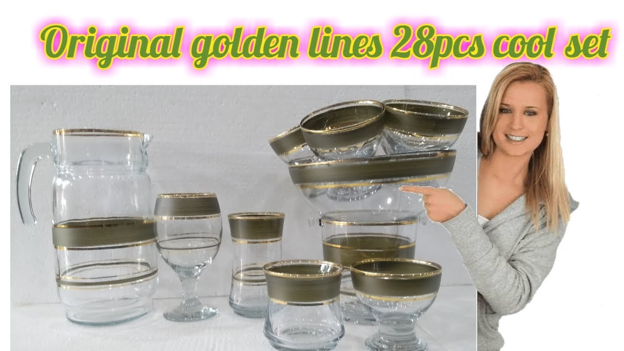 Original golden lines 28pcs cool set unboxing