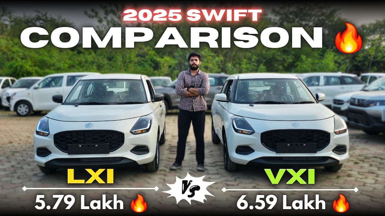 2025 Maruti Suzuki Swift LXI Vs Swift VXI | Detailed Comparison | beCARladka