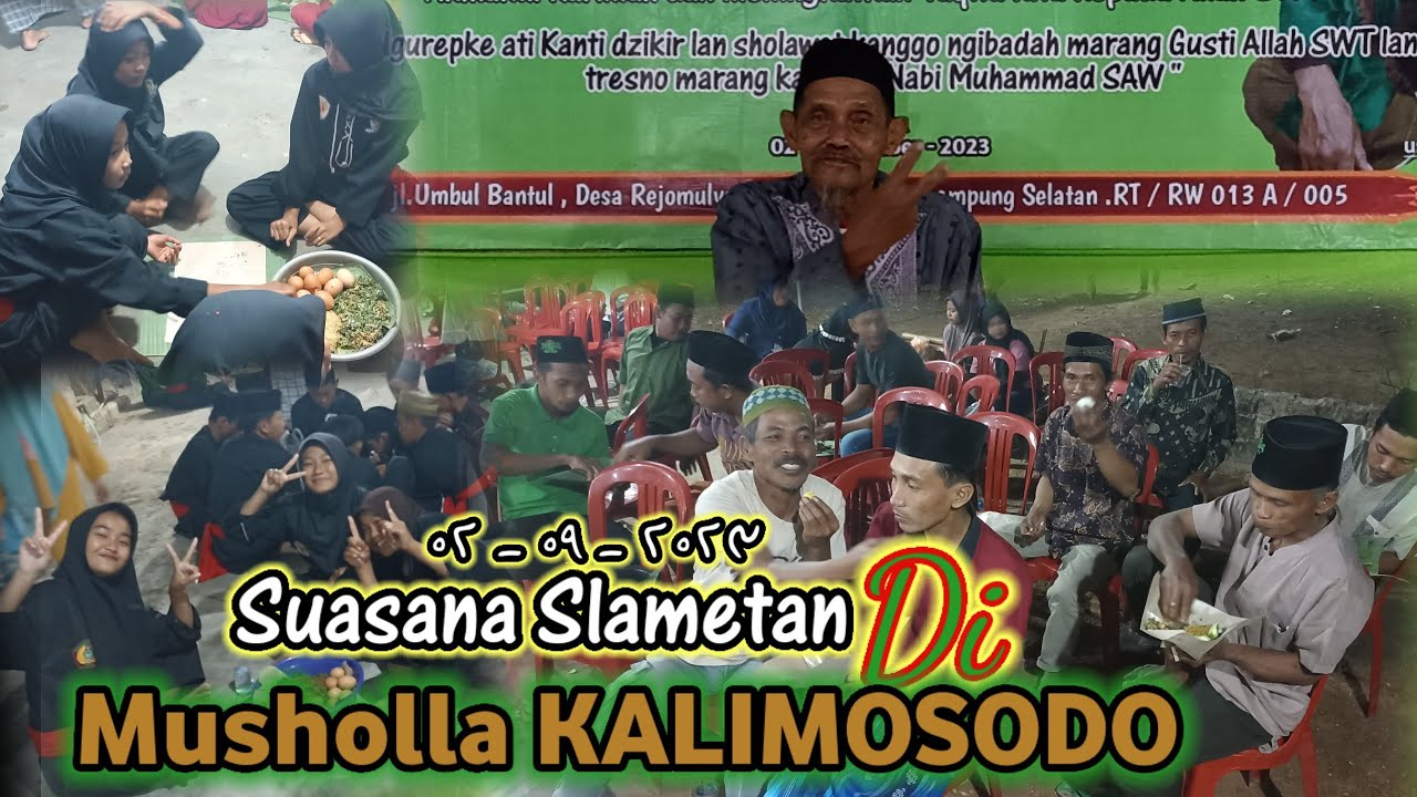 Harlah 1 ( satu ) Tahun Musholla KALIMOSODO // Desa Rejomulyo // Umbul Bantul