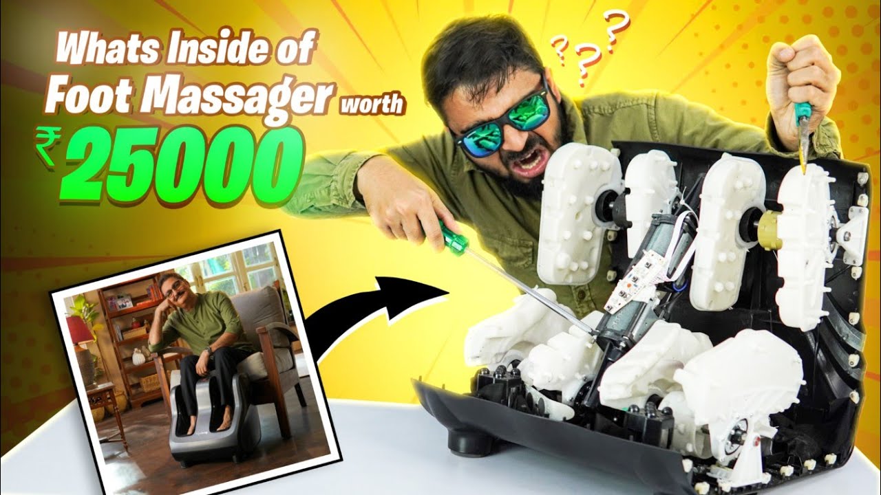 पैर दबाने वाली मशीन अंदर से अद्भुत है !! What's Inside Foot Massager | Working Of leg Massager