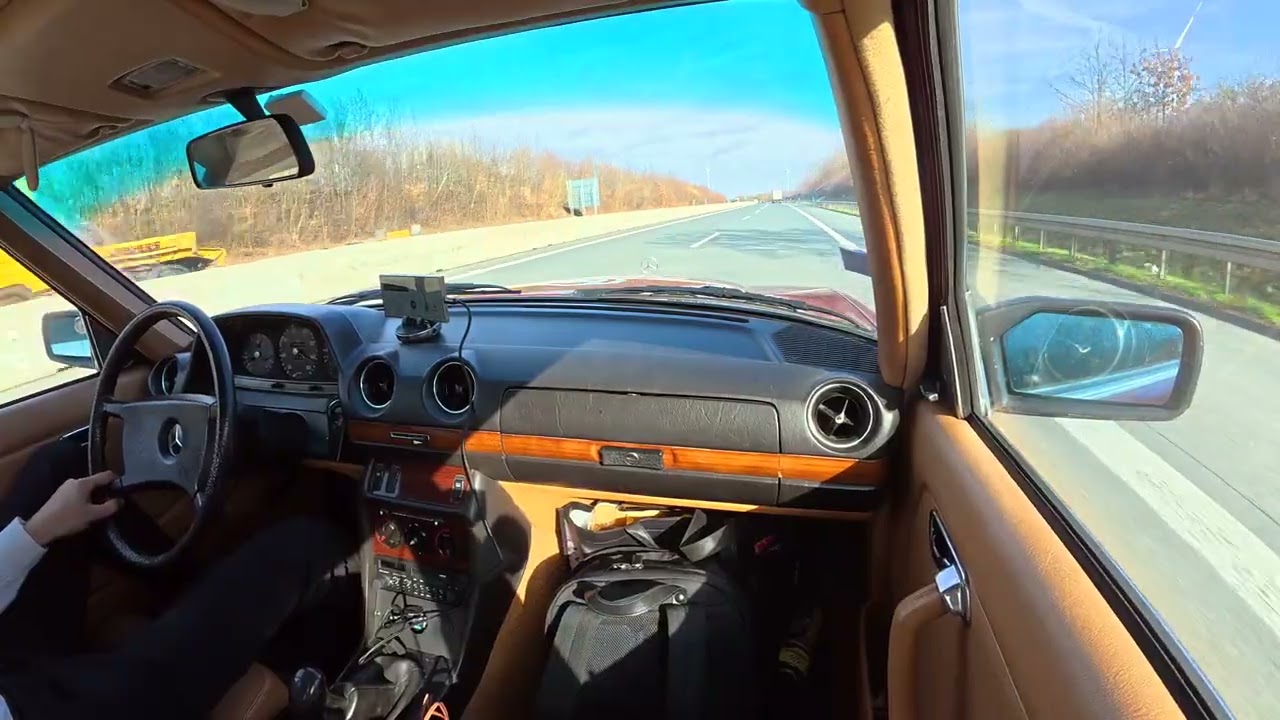 POV - 1981 Mercedes 240D W123 - Trip to the Nordkapp - German Autobahn (Day 1)