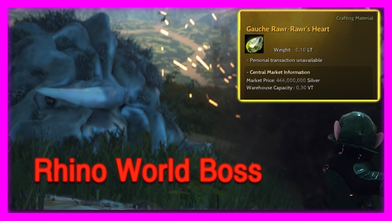 Hunting World Boss Rawr-Rawr | King of The Rhinos - Black Desert