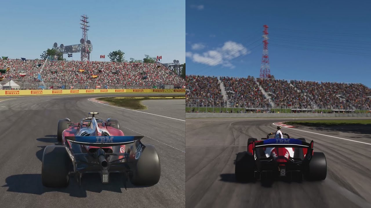 Gran Turismo 7 vs F1 25 - Montreal (Circuit Gilles Villeneuve)