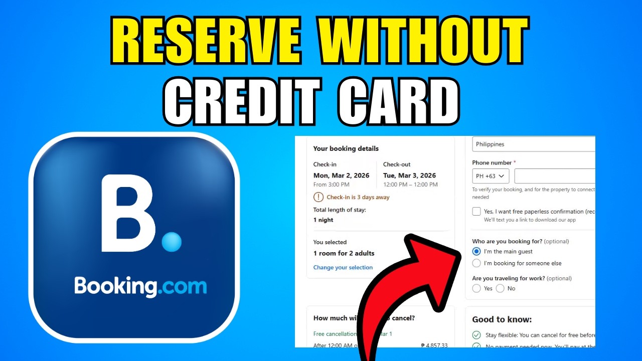 Reservation On Booking Com Without A Credit Card (2026) (Best Method)